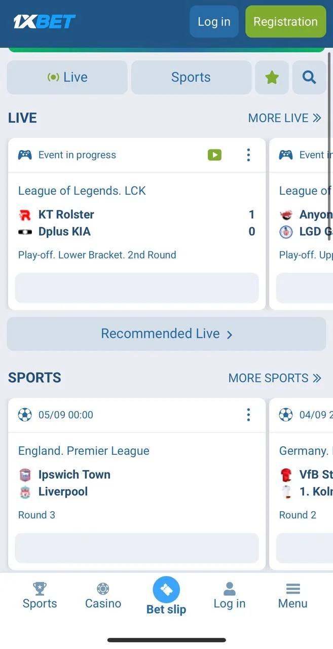 1xbet casino App
